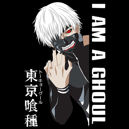 Koszulka Biała Tokyo Ghoul - WYBIERZ KOLOR KOSZULKI I FASON