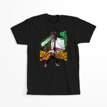 Koszulka Czarna Chainsaw Man WYBIERZ KOLOR KOSZULKI I FASON