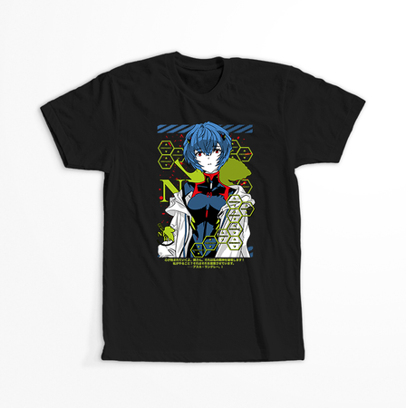 Koszulka Czarna Neon Genesis Evangelion - WYBIERZ KOLOR KOSZULKI I FASON