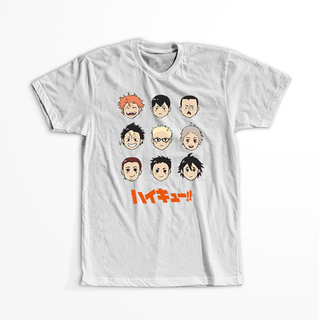 Koszulka Biała - Haikyuu!! - WYBIERZ KOLOR KOSZULKI I FASON