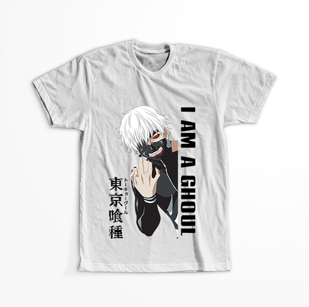 Koszulka Biała Tokyo Ghoul - WYBIERZ KOLOR KOSZULKI I FASON