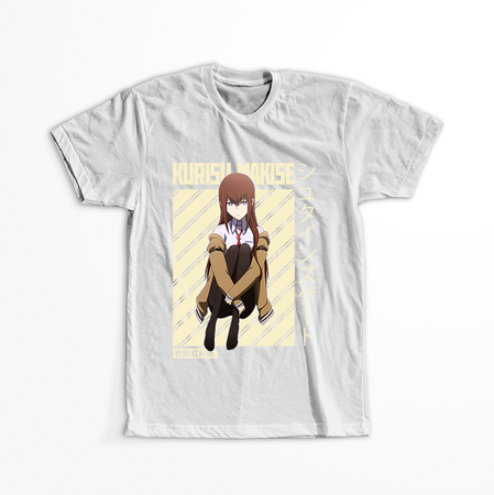 Koszulka Biała - Steins;Gate - WYBIERZ KOLOR KOSZULKI I FASON