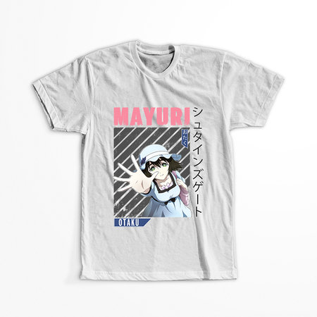 Koszulka Biała - Steins;Gate - WYBIERZ KOLOR KOSZULKI I FASON