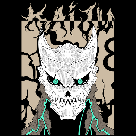 Koszulka Biała - Kaiju No.8 - WYBIERZ KOLOR KOSZULKI I FASON