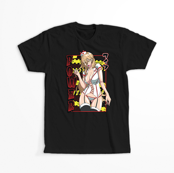 Koszulka Czarna Chainsaw Man WYBIERZ KOLOR KOSZULKI I FASON