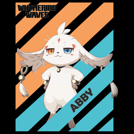 Koszulka Biała Wuthering Waves - WYBIERZ FASON I KOLOR KOSZULKI