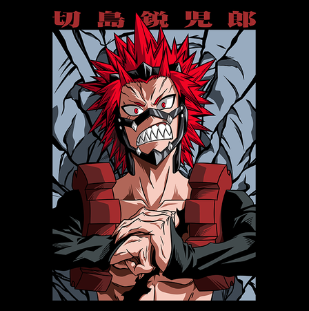 Koszulka Czarna My Hero Academia / Akademia bohaterów - WYBIERZ KOLOR KOSZULKI I FASON