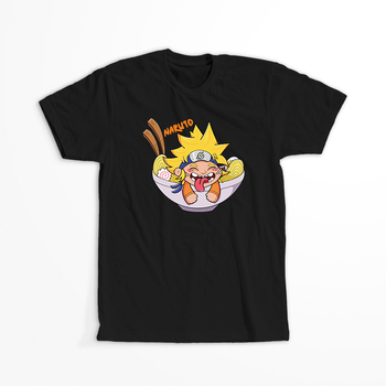 Koszulka Czarna Naruto / Boruto - WYBIERZ KOLOR KOSZULKI I FASON