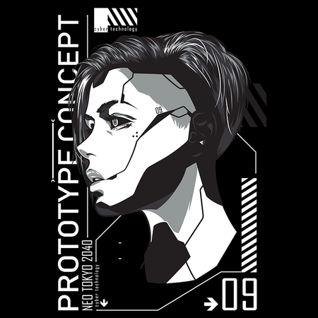 Koszulka Biała Cyberpunk Edgerunners - WYBIERZ KOLOR KOSZULKI I FASON