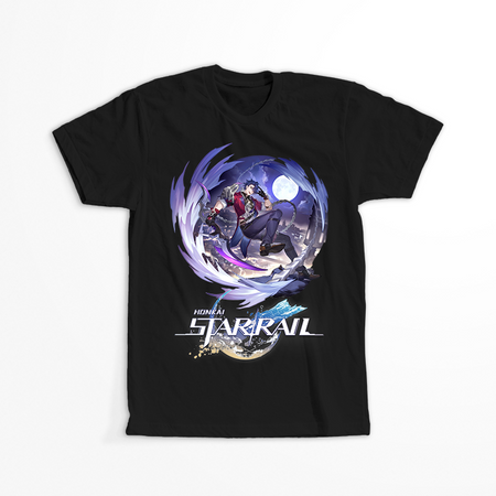 Koszulka Czarna - Honkai Star Rail - Sampo WYBIERZ KOLOR KOSZULKI I FASON