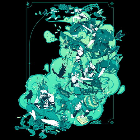 Koszulka Biała - League of Legends & Arcane - WYBIERZ KOLOR KOSZULKI I FASON