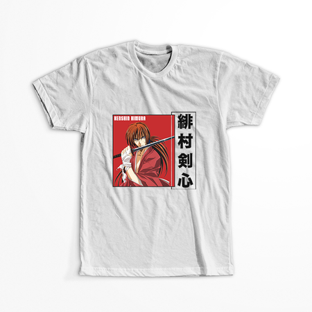 Koszulka Biała Rurouni Kenshin WYBIERZ KOLOR KOSZULKI I FASON