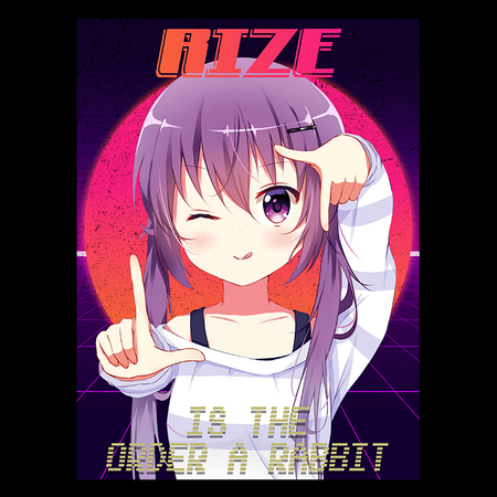 Koszulka Czarna - Is the Order a Rabbit?  - WYBIERZ KOLOR KOSZULKI I FASON