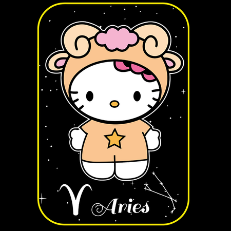 Koszulka Czarna - Hello Kitty - WYBIERZ KOLOR KOSZULKI I FASON