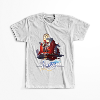 Koszulka Biała - Honkai Star Rail - Argenti WYBIERZ KOLOR KOSZULKI I FASON