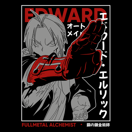 Koszulka Biała Fullmetal Alchemist - WYBIERZ KOLOR KOSZULKI I FASON