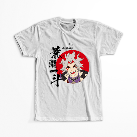 Koszulka Biała Genshin Impact - Itto - WYBIERZ KOLOR