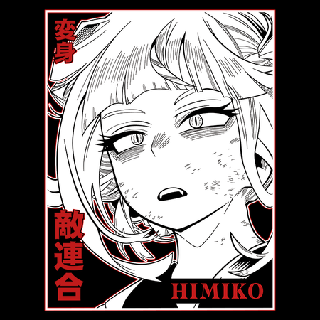 Koszulka Czarna My Hero Academia / Akademia bohaterów - WYBIERZ KOLOR KOSZULKI I FASON