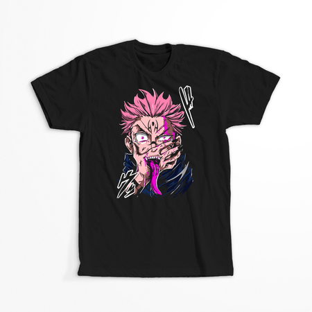 Koszulka Czarna Jujutsu Kaisen - WYBIERZ KOLOR KOSZULKI I FASON