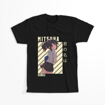 Koszulka Czarna Kimi no na wa WYBIERZ KOLOR KOSZULKI I FASON