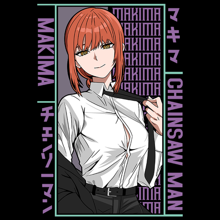 Koszulka Czarna Chainsaw Man WYBIERZ KOLOR KOSZULKI I FASON