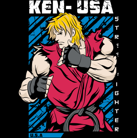 Koszulka Street fighter WYBIERZ KOLOR KOSZULKI I FASON