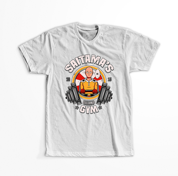 Koszulka Biała One-Punch Man - WYBIERZ KOLOR KOSZULKI I FASON