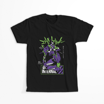 Koszulka Czarna Neon Genesis Evangelion - WYBIERZ KOLOR KOSZULKI I FASON