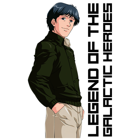 Koszulka Biała Legend of the Galactic Heros - WYBIERZ KOLOR KOSZULKI I FASON