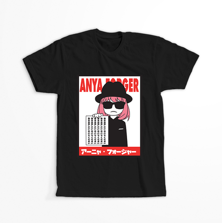 Koszulka Czarna Spy X Family - WYBIERZ KOLOR KOSZULKI I FASON