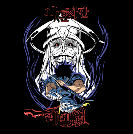 Koszulka Czarna - Solo Leveling - WYBIERZ KOLOR KOSZULKI I FASON