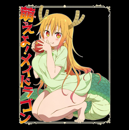 Koszulka Biała Kobayashi-san Chi no Maid Dragon - WYBIERZ KOLOR KOSZULKI I FASON