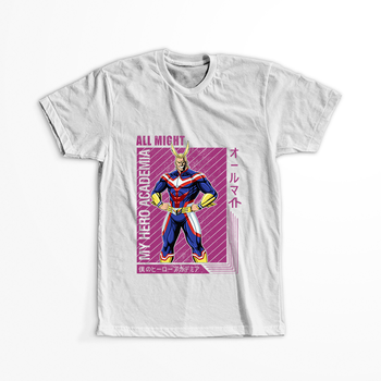 Koszulka Biała My Hero Academia / Akademia bohaterów - WYBIERZ KOLOR KOSZULKI I FASON