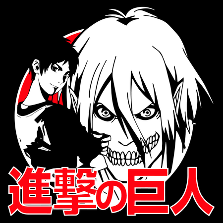 Koszulka Biała Attack on titan WYBIERZ KOLOR KOSZULKI I FASON