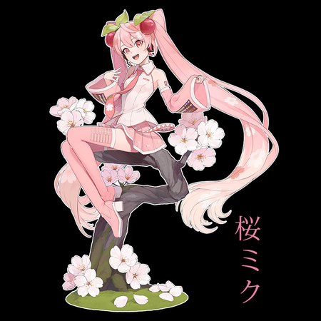 Koszulka Biała Vocaloid Hatsune Miku - WYBIERZ KOLOR KOSZULKI I FASON