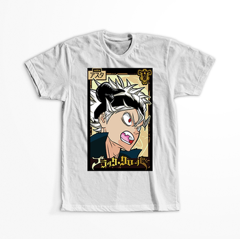 Koszulka Biała -  Black Clover - WYBIERZ KOLOR KOSZULKI I FASON