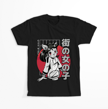 Koszulka City girl KOLOR KOSZULKI I FASON