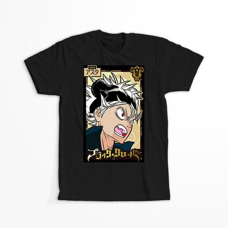 Koszulka Czarna - Black Clover - WYBIERZ KOLOR KOSZULKI I FASON