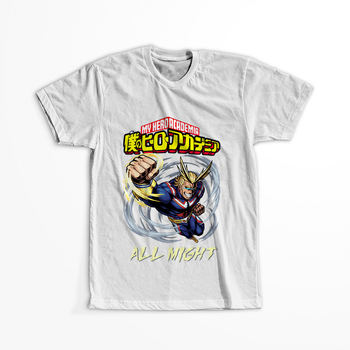 Koszulka Biała My Hero Academia / Akademia bohaterów - WYBIERZ KOLOR KOSZULKI I FASON