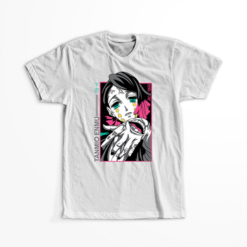 Koszulka Biała Demon Slayer / Kimetsu no Yaiba / Miecz zabójcy demonów - WYBIERZ KOLOR KOSZULKI I FASON