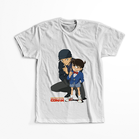 Koszulka Biała Detective Conan WYBIERZ KOLOR KOSZULKI I FASON