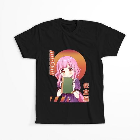 Koszulka Czarna Gakkou Gurashi! - WYBIERZ KOLOR KOSZULKI I FASON