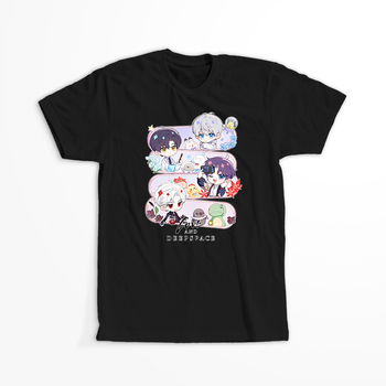 Koszulka Czarna - Love and Deepspace - WYBIERZ KOLOR KOSZULKI I FASON