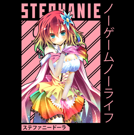 Koszulka Biała No Game No Life - WYBIERZ KOLOR KOSZULKI I FASON