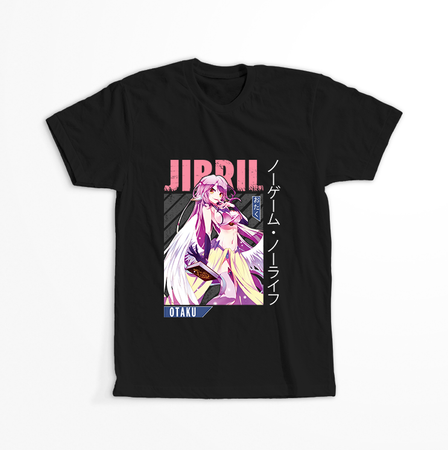 Koszulka Czarna No Game No Life - WYBIERZ KOLOR KOSZULKI I FASON