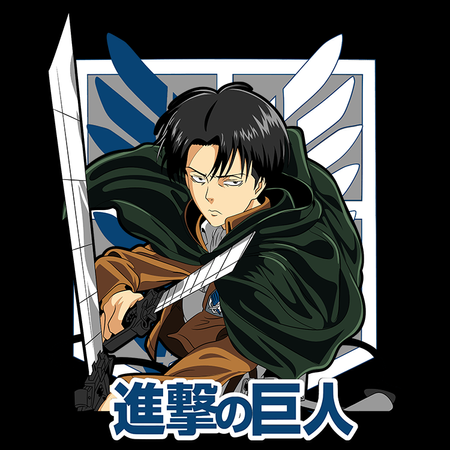 Koszulka Czarna Attack on titan WYBIERZ KOLOR KOSZULKI I FASON