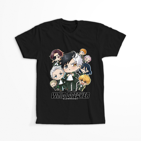 Koszulka Czarna Wind Breaker - WYBIERZ FASON I KOLOR KOSZULKI