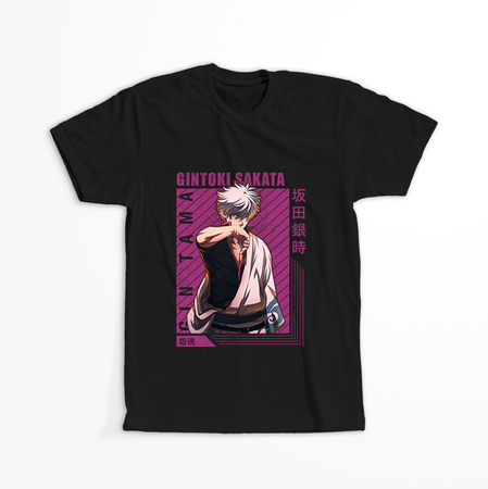 Koszulka Czarna Gintama WYBIERZ KOLOR KOSZULKI I FASON