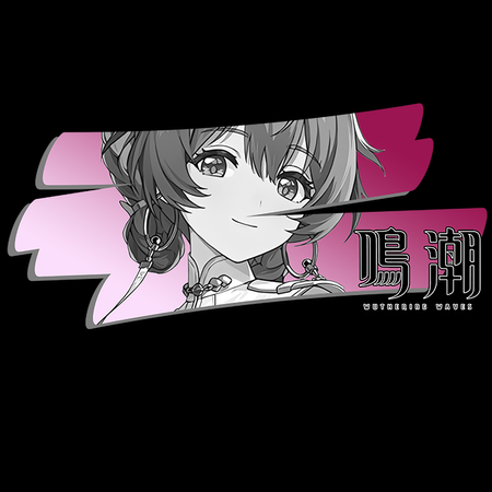 Koszulka Czarna Wuthering Waves - WYBIERZ FASON I KOLOR KOSZULKI 