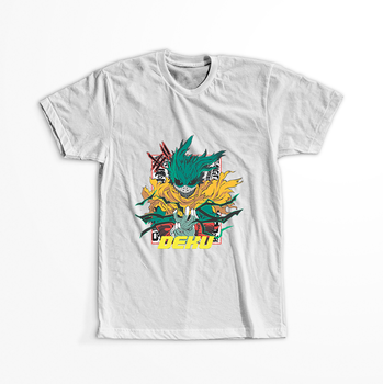 Koszulka Biała My Hero Academia / Akademia bohaterów - WYBIERZ KOLOR KOSZULKI I FASON